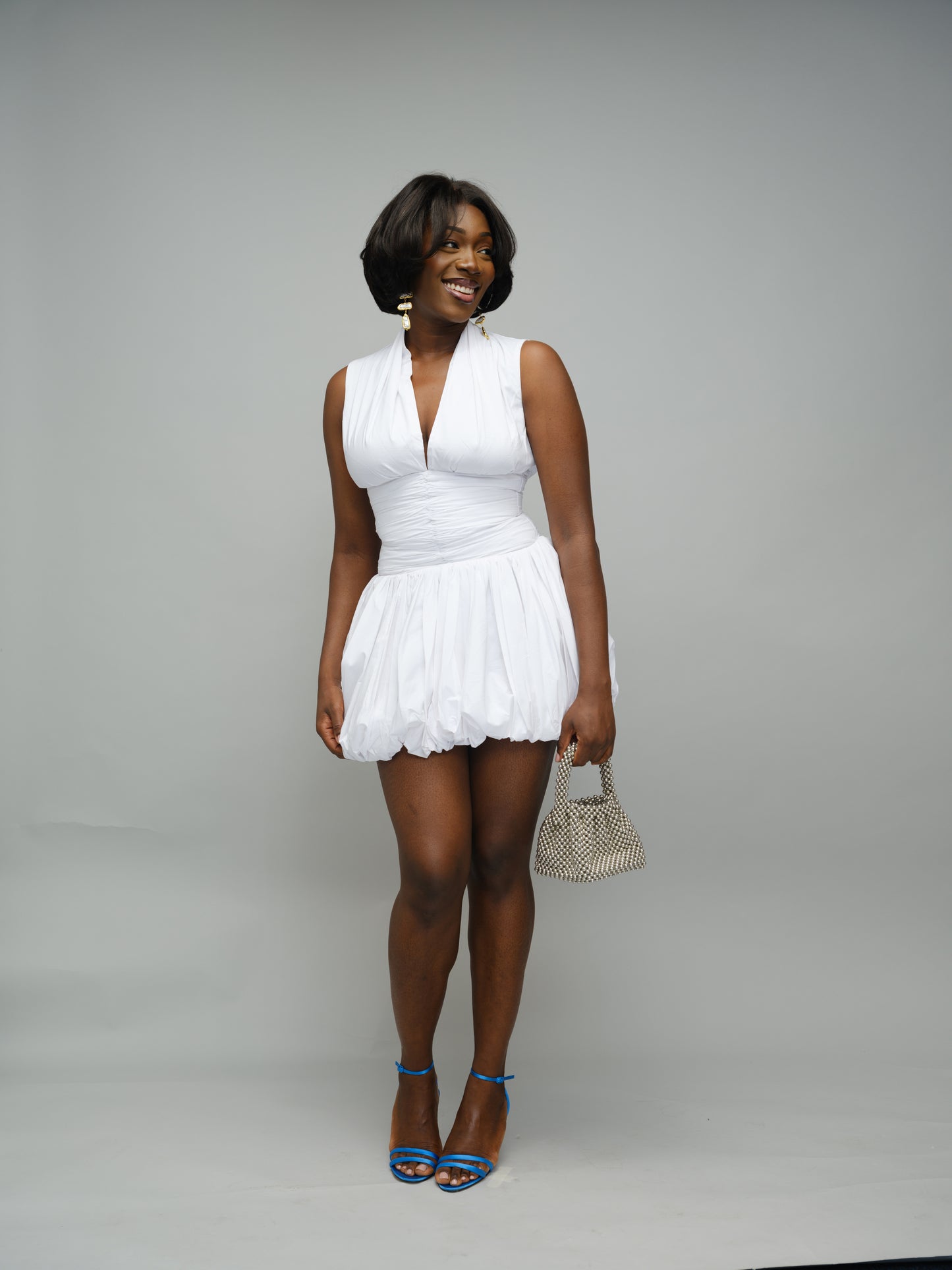 Styleenvie Halterneck Balloon Dress