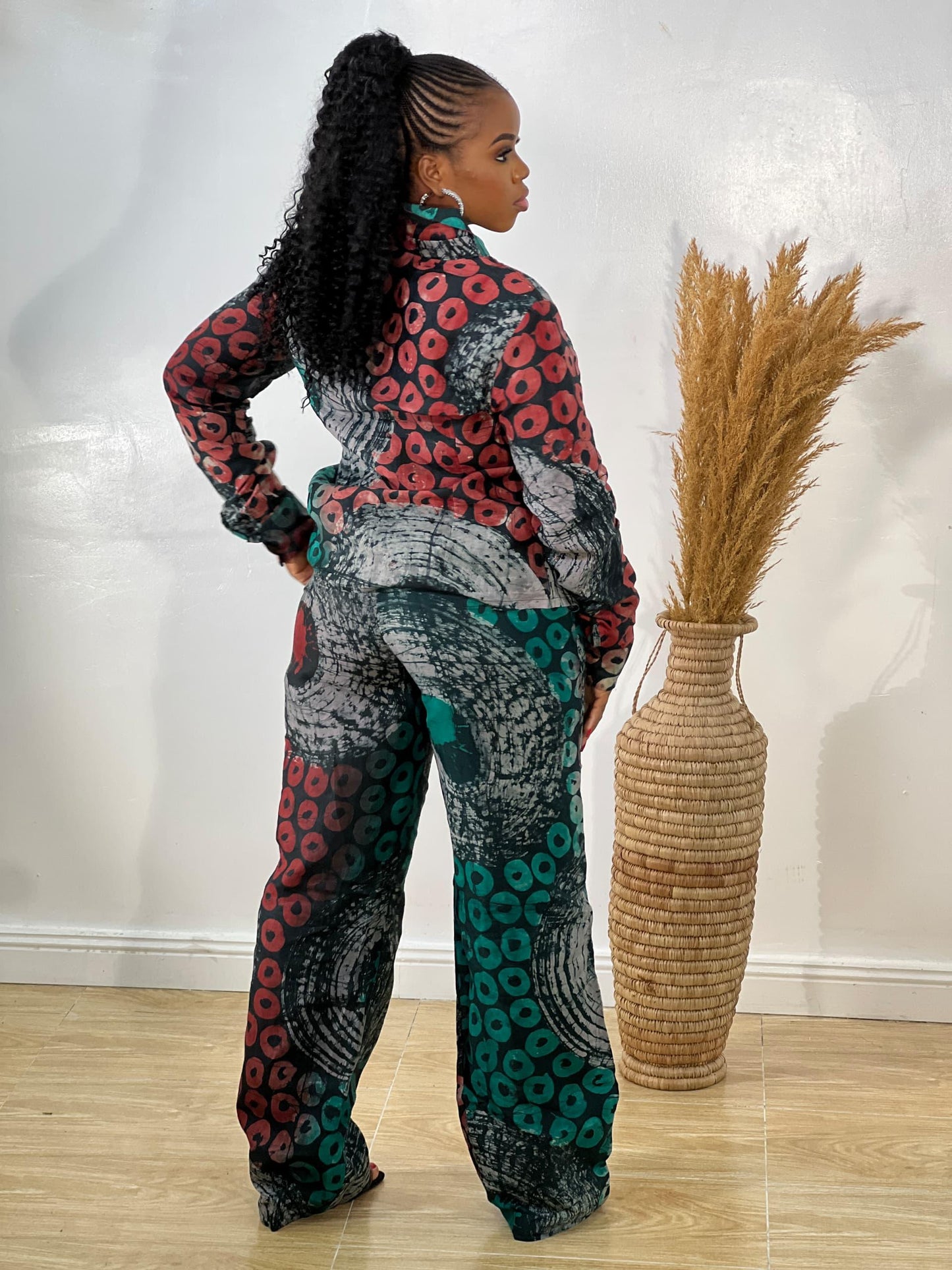 Ebonimode Toby Adire Linen Pant Set