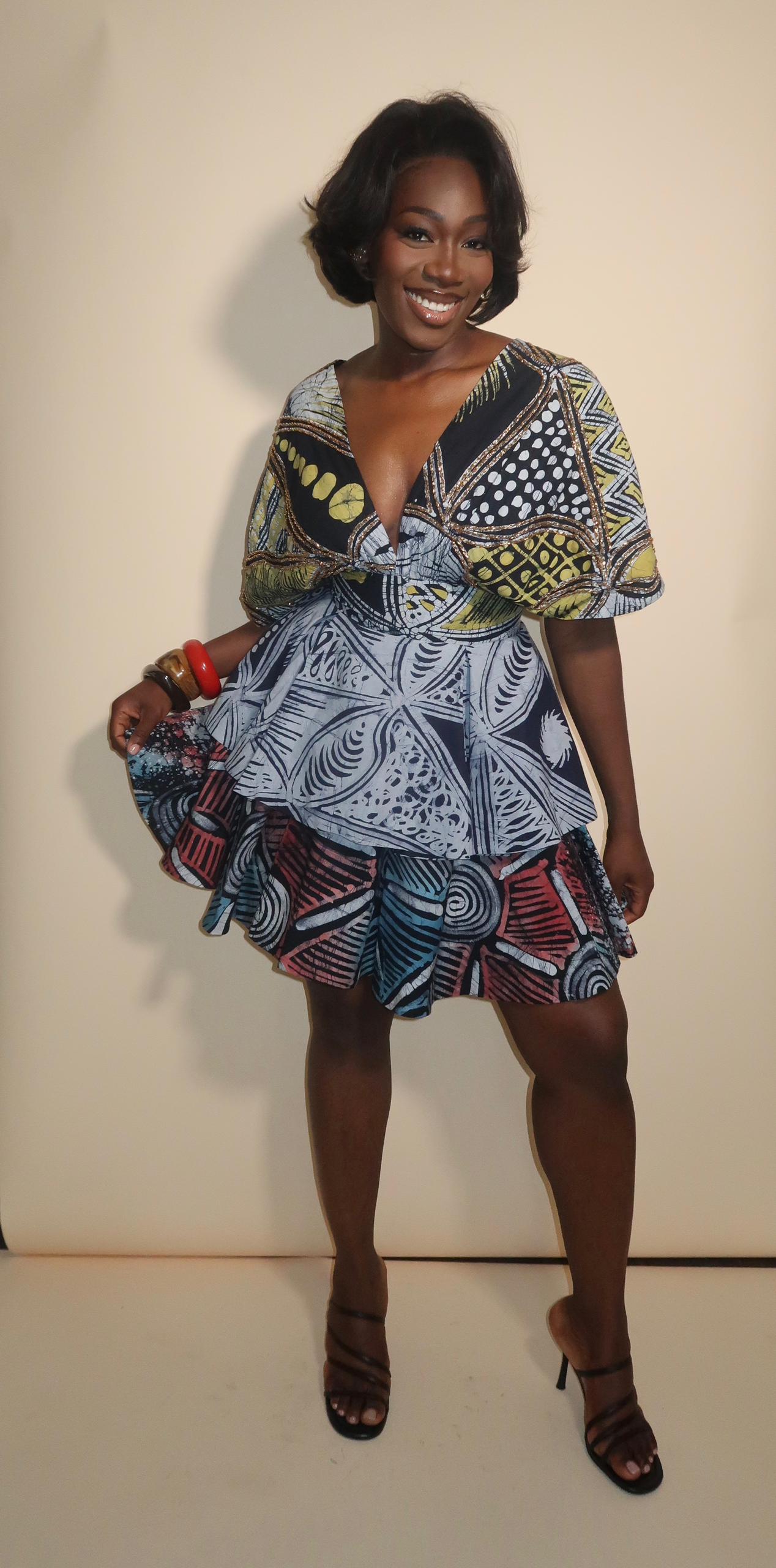 Afrilush Beaded Layered Dress