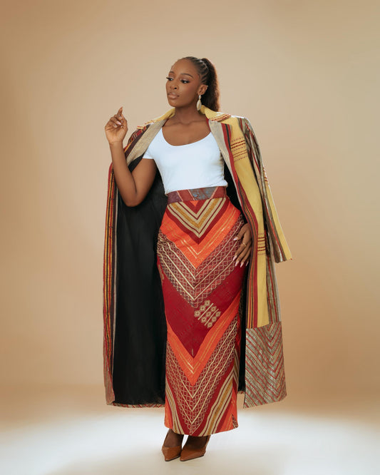 Ebonimode Dayo Asooke skirt
