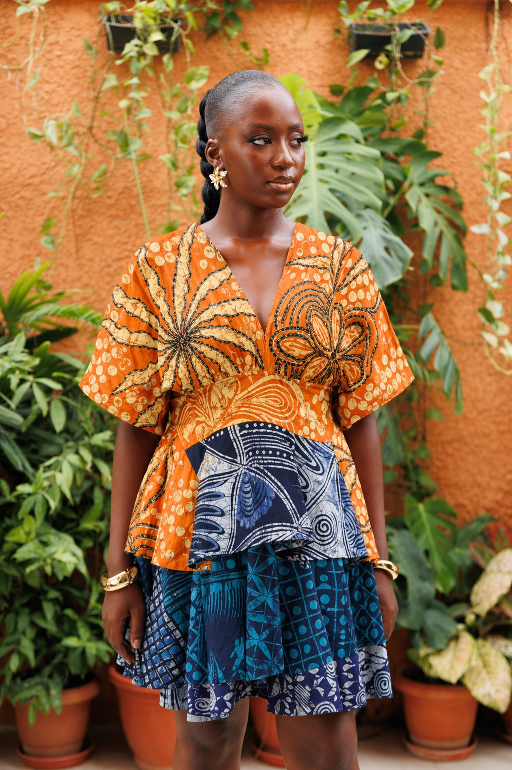 Afrilush Beaded Layered Dress