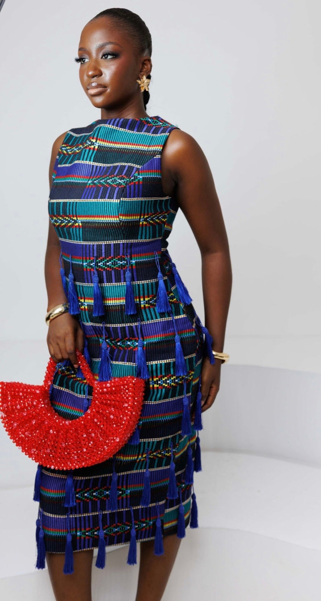 Kaaya-Lisa Akwete Tassel Dress