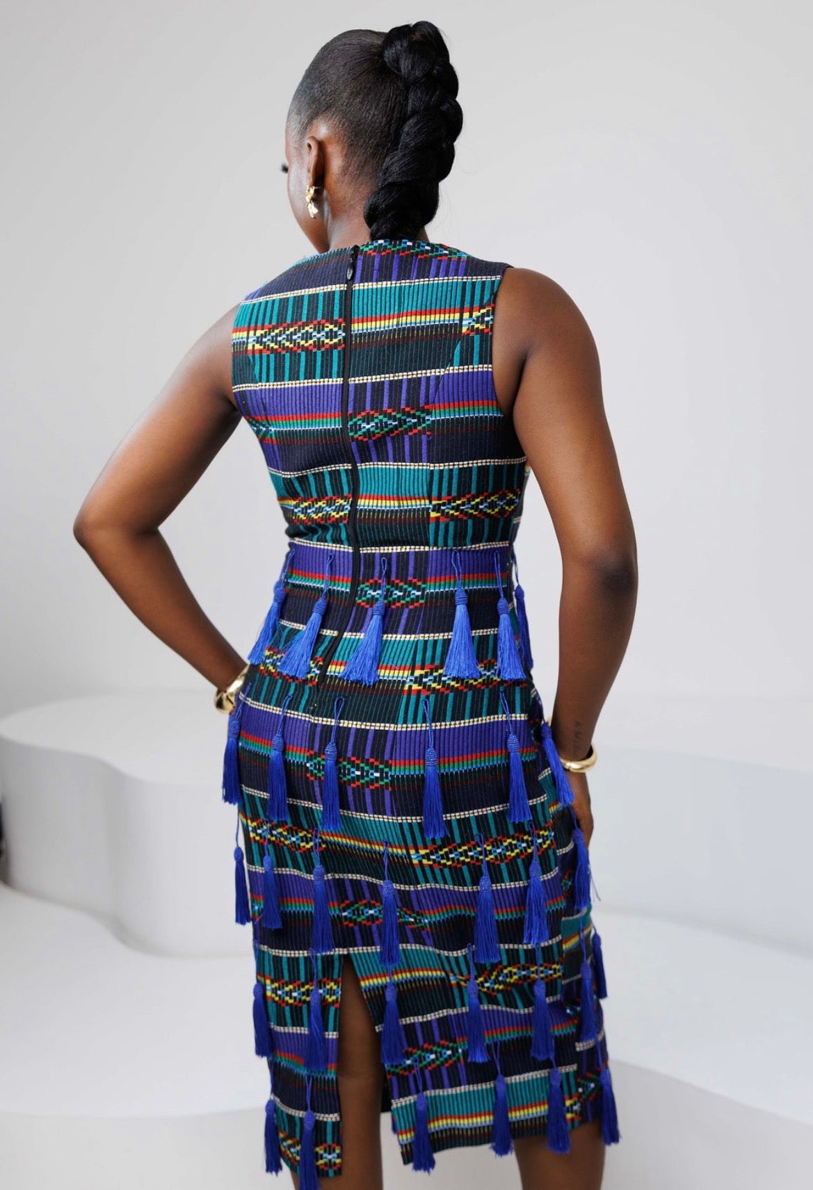 Kaaya-Lisa Akwete Tassel Dress