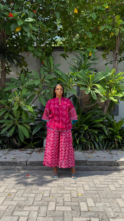 Arira Pink culottes set.