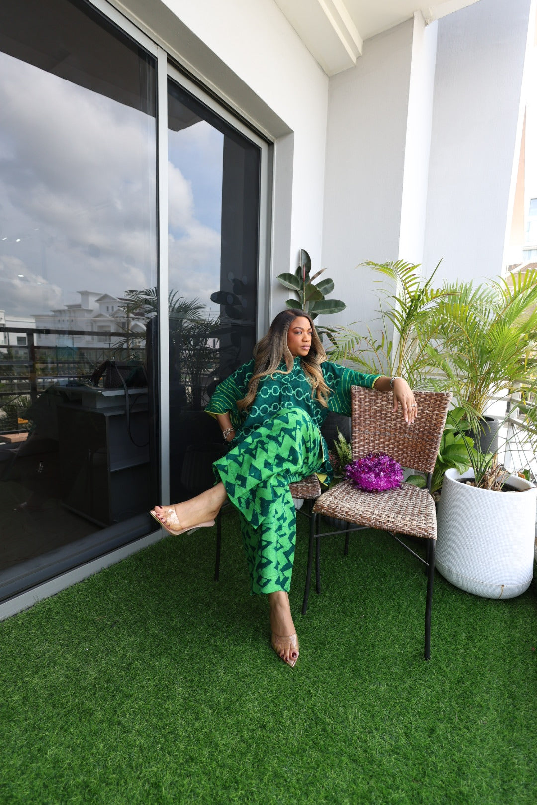 Arira Green culottes set