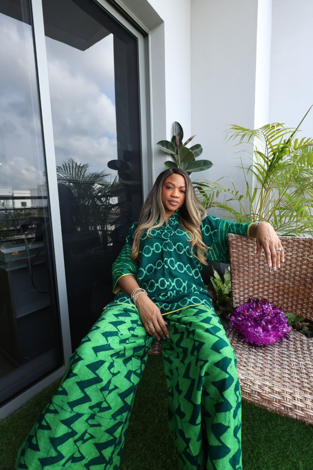 Arira Green culottes set