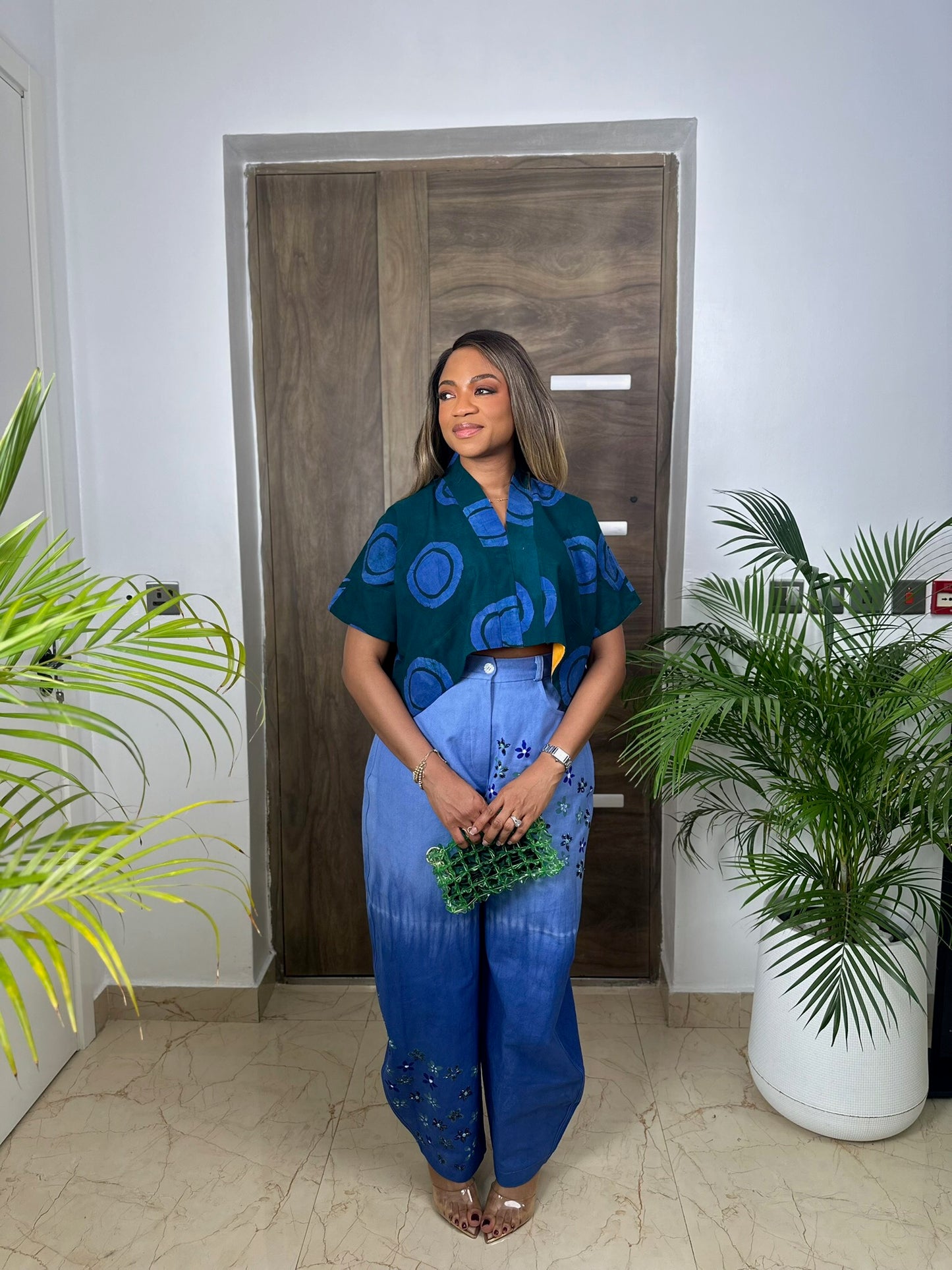 Ebonimode Hand-painted Denim pants