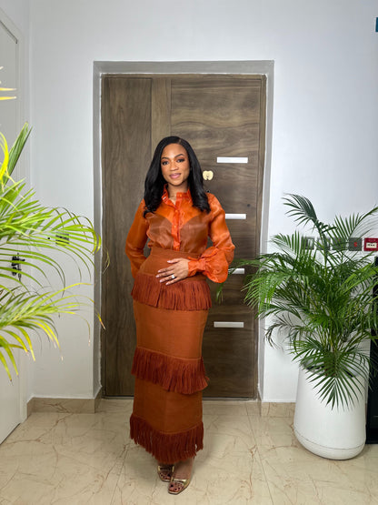 Kaaya Odun asooke and organdi set