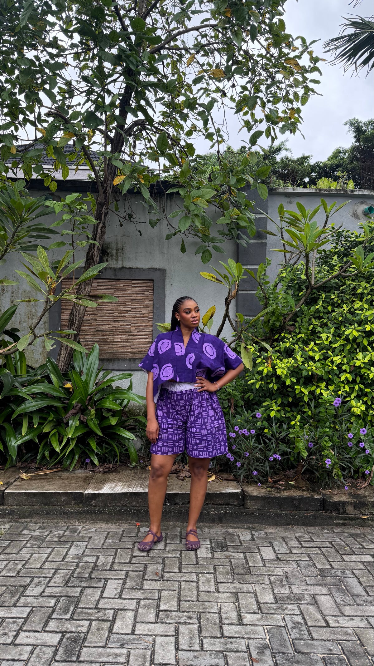 Arira Lilac shorts set