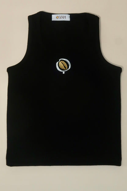 Ojah Design Embroidered Vest Top