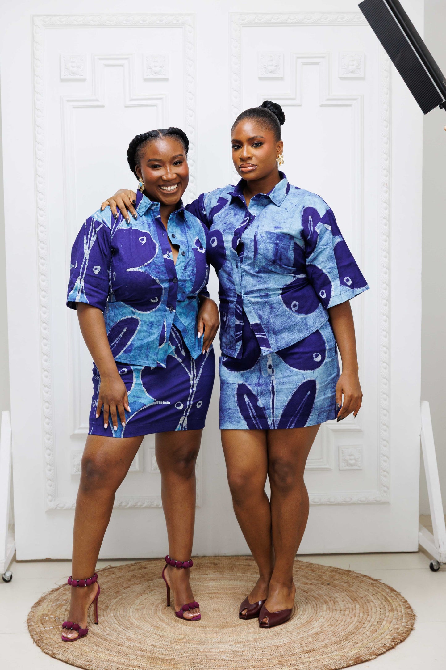 FSS Butterfly Batik Short Skirt Set