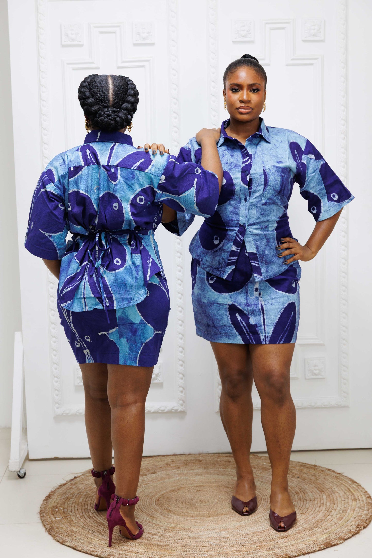 FSS Butterfly Batik Short Skirt Set