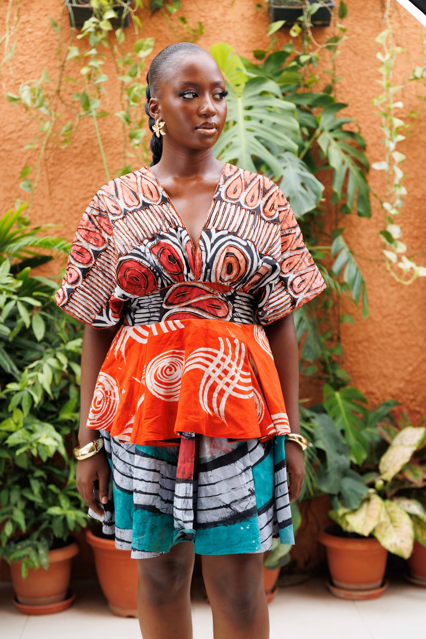 Afrilush Beaded Layered Dress
