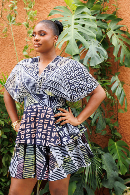 Afrilush Beaded Layered Dress