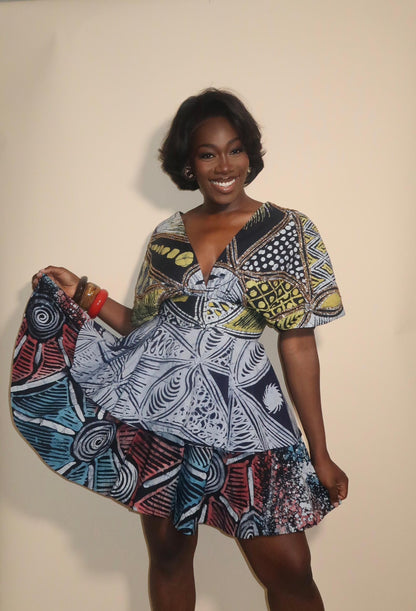 Afrilush Beaded Layered Dress