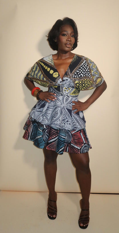 Afrilush Beaded Layered Dress