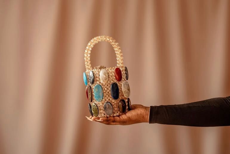 Afrique Kod Two-Toned Flat Beads